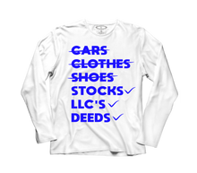 Load image into Gallery viewer, Hustler Goals (Long Sleeve Tshirt)