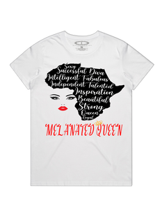 Melanated Queen (Womens Tshirt)